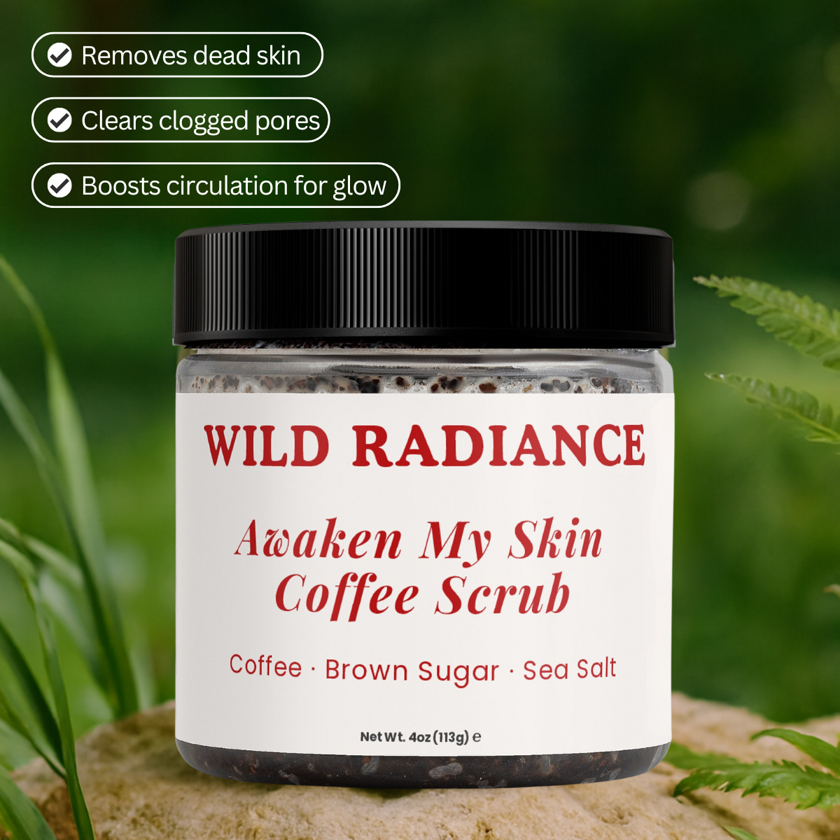 Coffee & Sea Salt Glow Scrub - Awakens